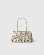 Prada Galleria medium nappa leather bag with fringe and studs