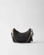Prada Re-Edition Saffiano leather mini-bag Black