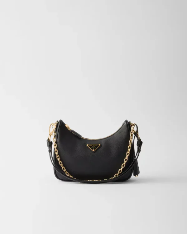 Prada Re-Edition Saffiano leather mini-bag Black