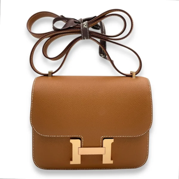 Hermès Constance Mirror 18 Gold in Epsom, Rose Gold hardware