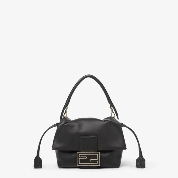 Mamma Baguette Small Black nappa leather mini bag