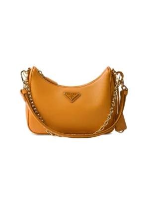 Prada Re-Edition Saffiano Leather Mini-Bag Orange