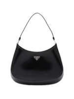 Prada Cleo Brushed Leather Shoulder Bag