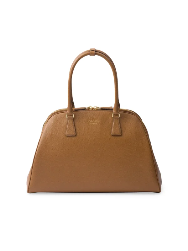 Prada Large Brown Saffiano Leather Bag