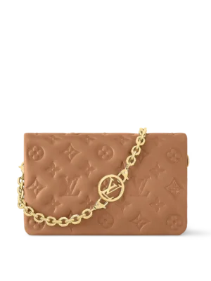 Pochette Coussin Camel