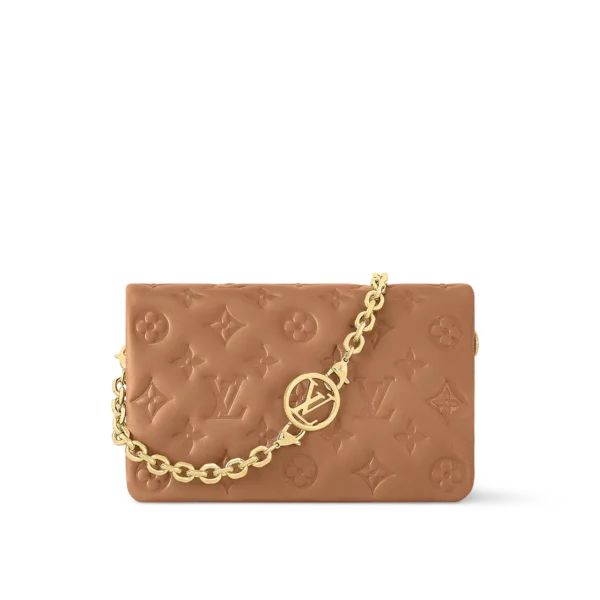 Pochette Coussin Camel