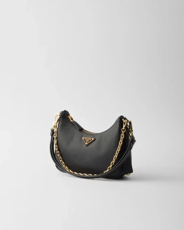 Prada Re-Edition Saffiano leather mini-bag Black