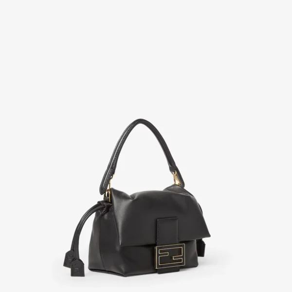 Mamma Baguette Small Black nappa leather mini bag