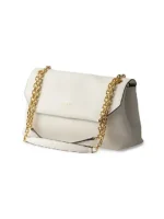 Prada Medium Leather Shoulder Bag White