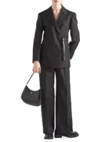 Prada Cleo Brushed Leather Shoulder Bag