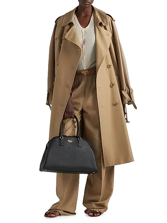 Prada Large Black Saffiano Leather Bag