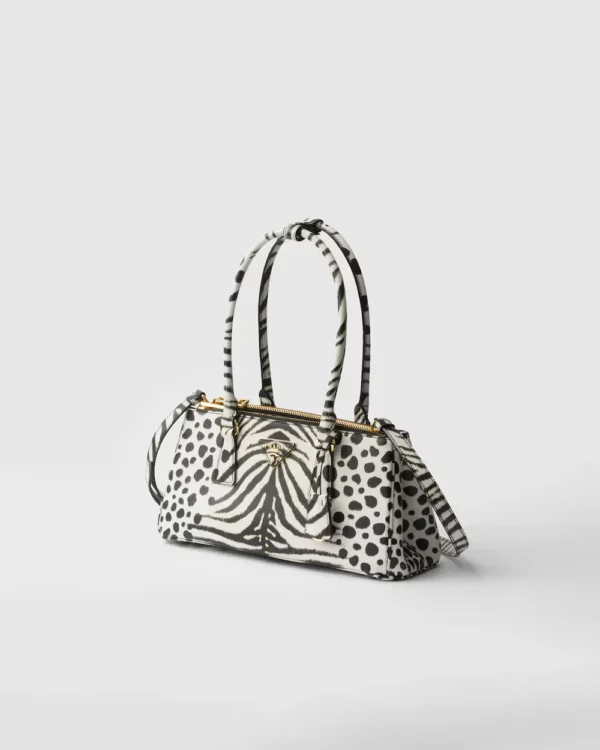 Prada Galleria medium printed Saffiano leather bag