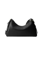 Prada Aimèe Large Leather Shoulder Bag black