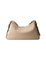 Prada Aimèe Large Leather Shoulder Bag Khaki