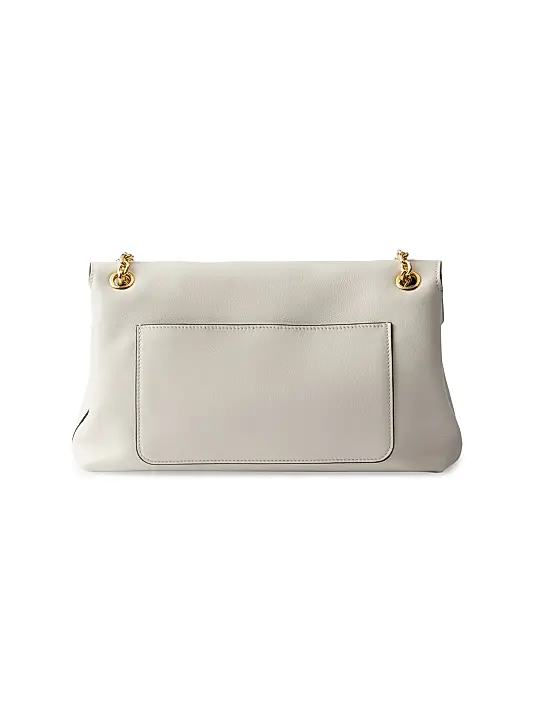 Prada Medium Leather Shoulder Bag White