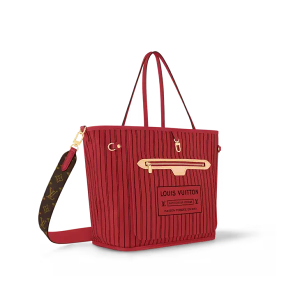 Neverfull Bandoulière Inside Out MM Red