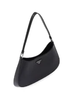 Prada Cleo Brushed Leather Shoulder Bag