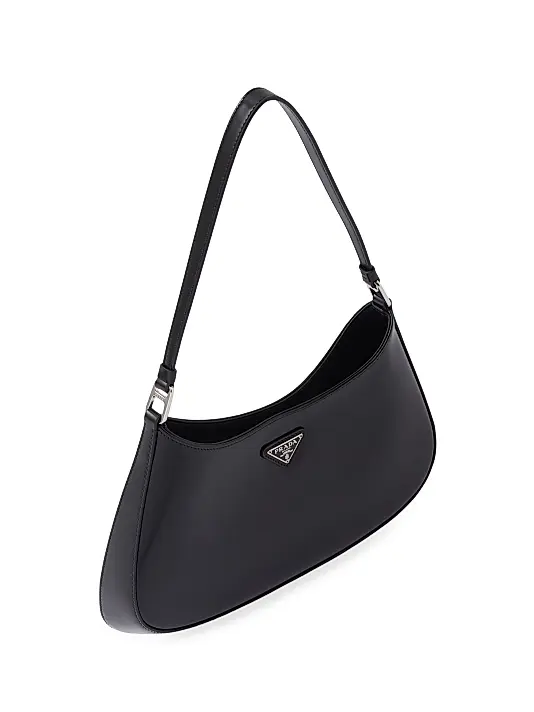 Prada Cleo Brushed Leather Shoulder Bag