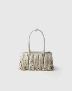 Prada Galleria medium nappa leather bag with fringe and studs
