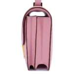 HERMèS Constance Mini 19 shoulder bag in Mauve Sylvestre Epsom leather with Rose Gold hardware