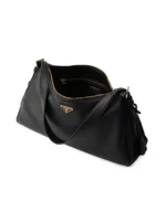 Prada Aimèe Large Leather Shoulder Bag black
