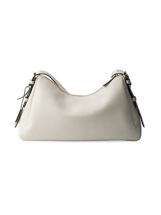 Prada Aimèe Large Leather Shoulder Bag White