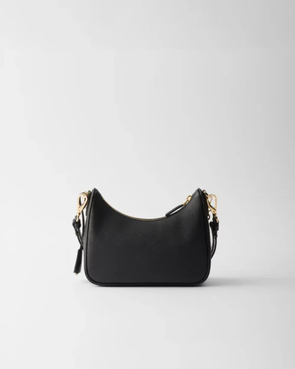 Prada Re-Edition Saffiano leather mini-bag Black