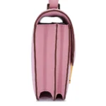 HERMèS Constance Mini 19 shoulder bag in Mauve Sylvestre Epsom leather with Rose Gold hardware