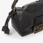 Mamma Baguette Small Black nappa leather mini bag