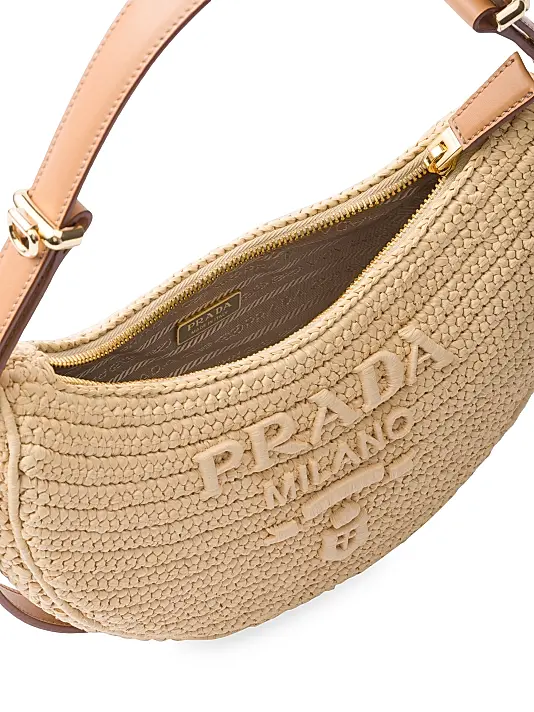 Prada Arquè Crochet Shoulder Bag