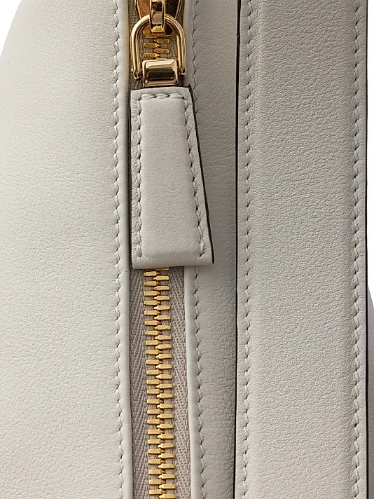 Prada Large Leather Shoulder Bag white