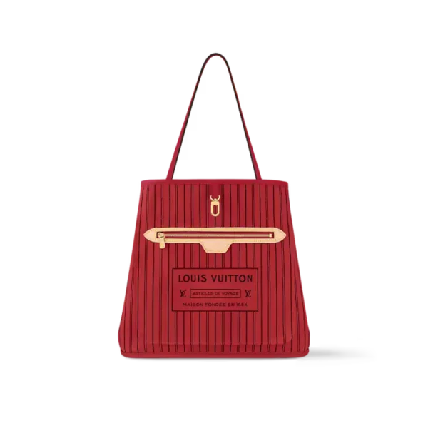 Neverfull Bandoulière Inside Out MM Red