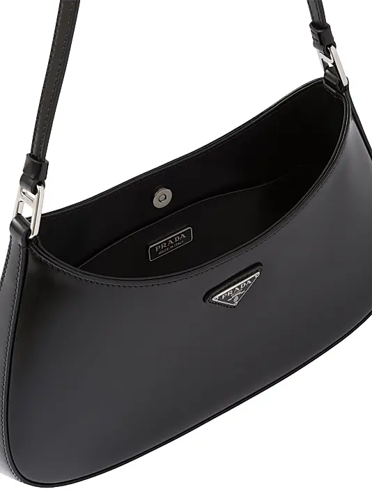 Prada Cleo Brushed Leather Shoulder Bag