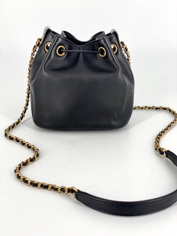 CHANEL LUCKY CHARMS CC DRAWSTRING MINI BUCKET BAG