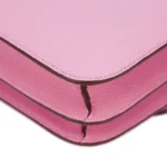 HERMèS Constance Mini 19 shoulder bag in Mauve Sylvestre Epsom leather with Rose Gold hardware