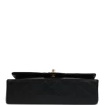 Vintage Chanel Medium Classic Double Flap Bag Black Lambskin Gold Hardware
