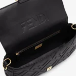 Baguette Black leather bag