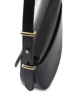Prada Arquè Leather Shoulder Bag with Flap black