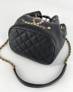 CHANEL LUCKY CHARMS CC DRAWSTRING MINI BUCKET BAG