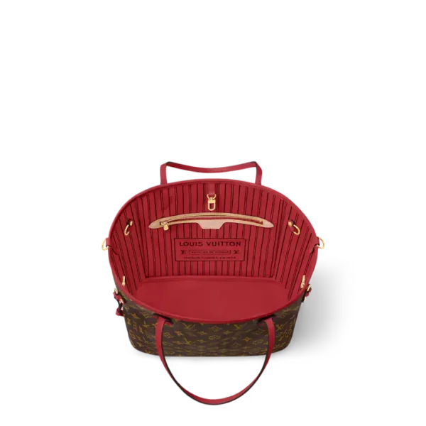 Neverfull Bandoulière Inside Out MM Red