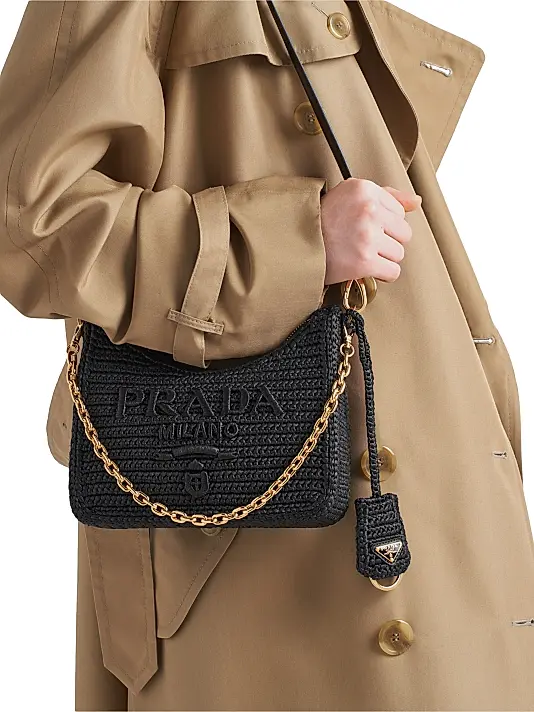 Prada Re-Edition Crochet Mini-Bag Black