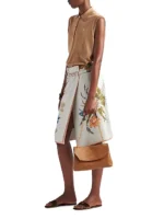 Prada Medium Leather Shoulder Bag Brown