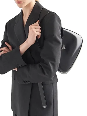 Prada Cleo Brushed Leather Shoulder Bag