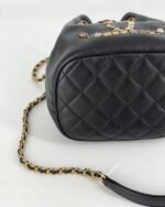 CHANEL LUCKY CHARMS CC DRAWSTRING MINI BUCKET BAG