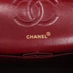 Vintage Chanel Medium Classic Double Flap Bag Black Lambskin Gold Hardware