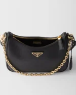 Prada Re-Edition Saffiano leather mini-bag Black