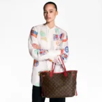 Neverfull Bandoulière Inside Out MM Red