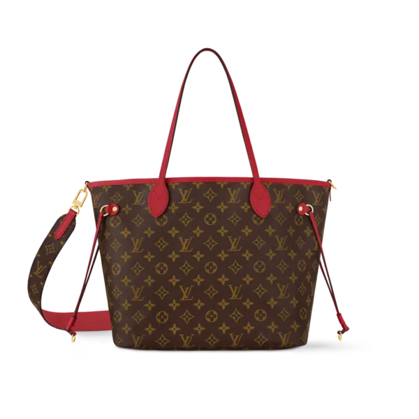 Neverfull Bandoulière Inside Out MM Red