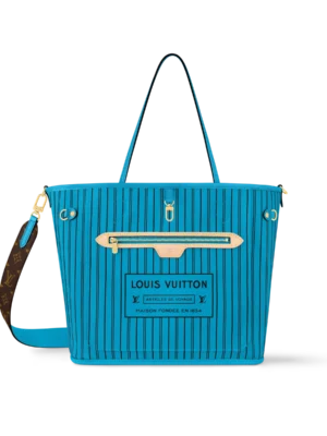 Neverfull Bandoulière Inside Out MM Blue