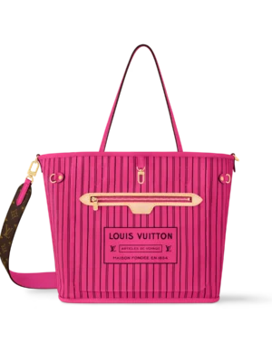Neverfull Bandoulière Inside Out MM Pink
